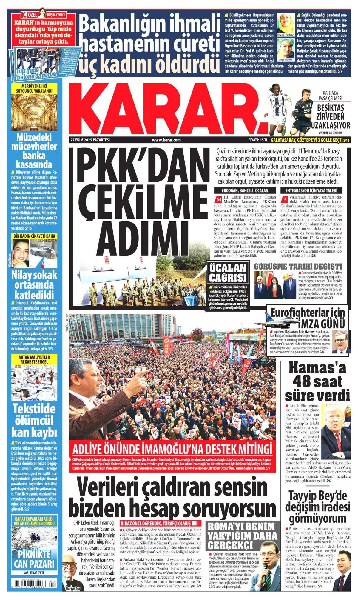 Türkiye'den gittiler... Terör örgütü PKK, Irak'a çekildi! Tarihi adımı hangi gazete nasıl gördü? 7