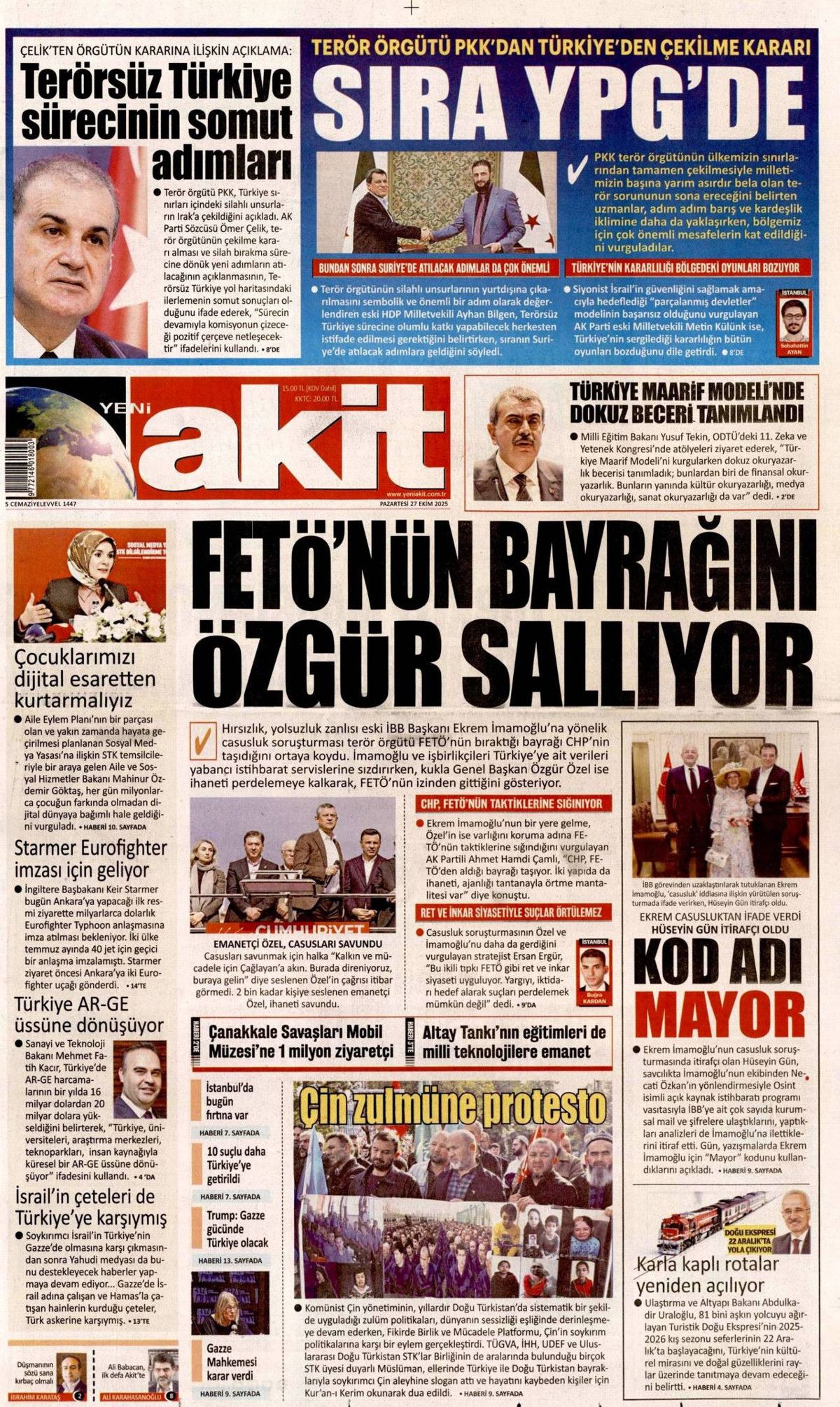 Türkiye'den gittiler... Terör örgütü PKK, Irak'a çekildi! Tarihi adımı hangi gazete nasıl gördü? 22