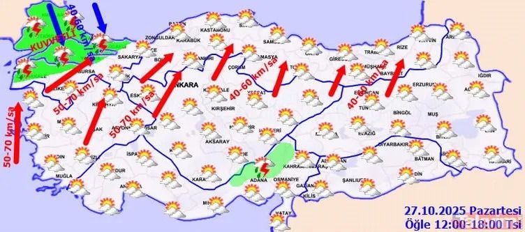 İstanbul’da kırmızı alarm! Fırtına ve ani sel kapıda! Sıcaklık 7 derece birden düşecek 5
