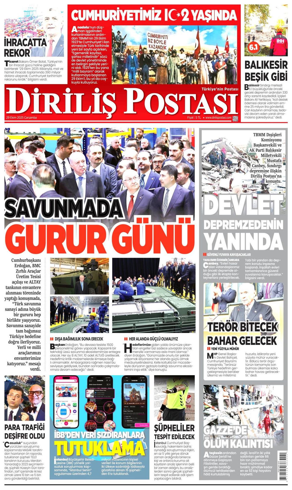 102. yıla yakıştı... Cumhuriyetimizin 102. yılında savunmada büyük gurur! 21