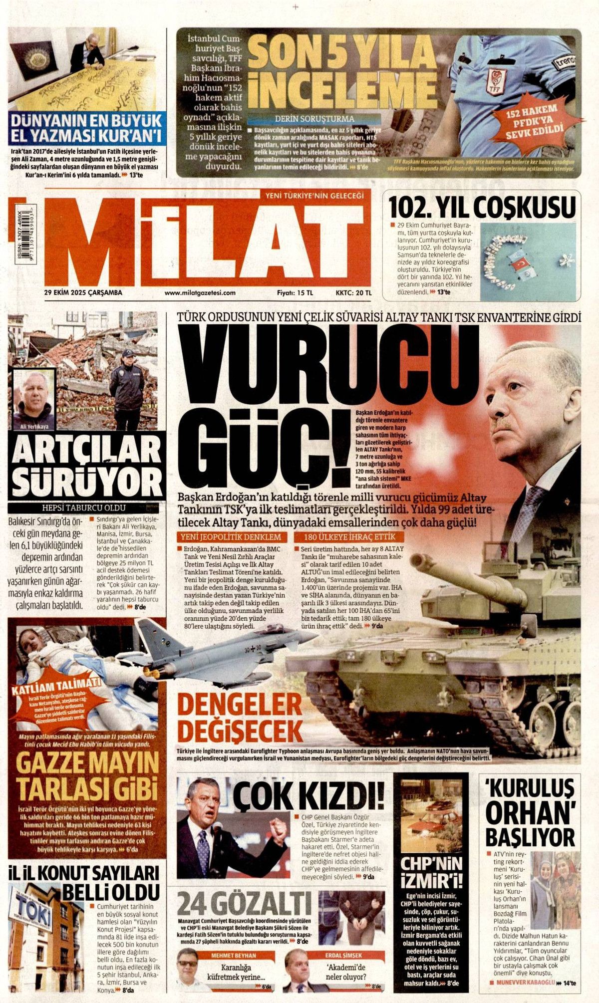 102. yıla yakıştı... Cumhuriyetimizin 102. yılında savunmada büyük gurur! 10