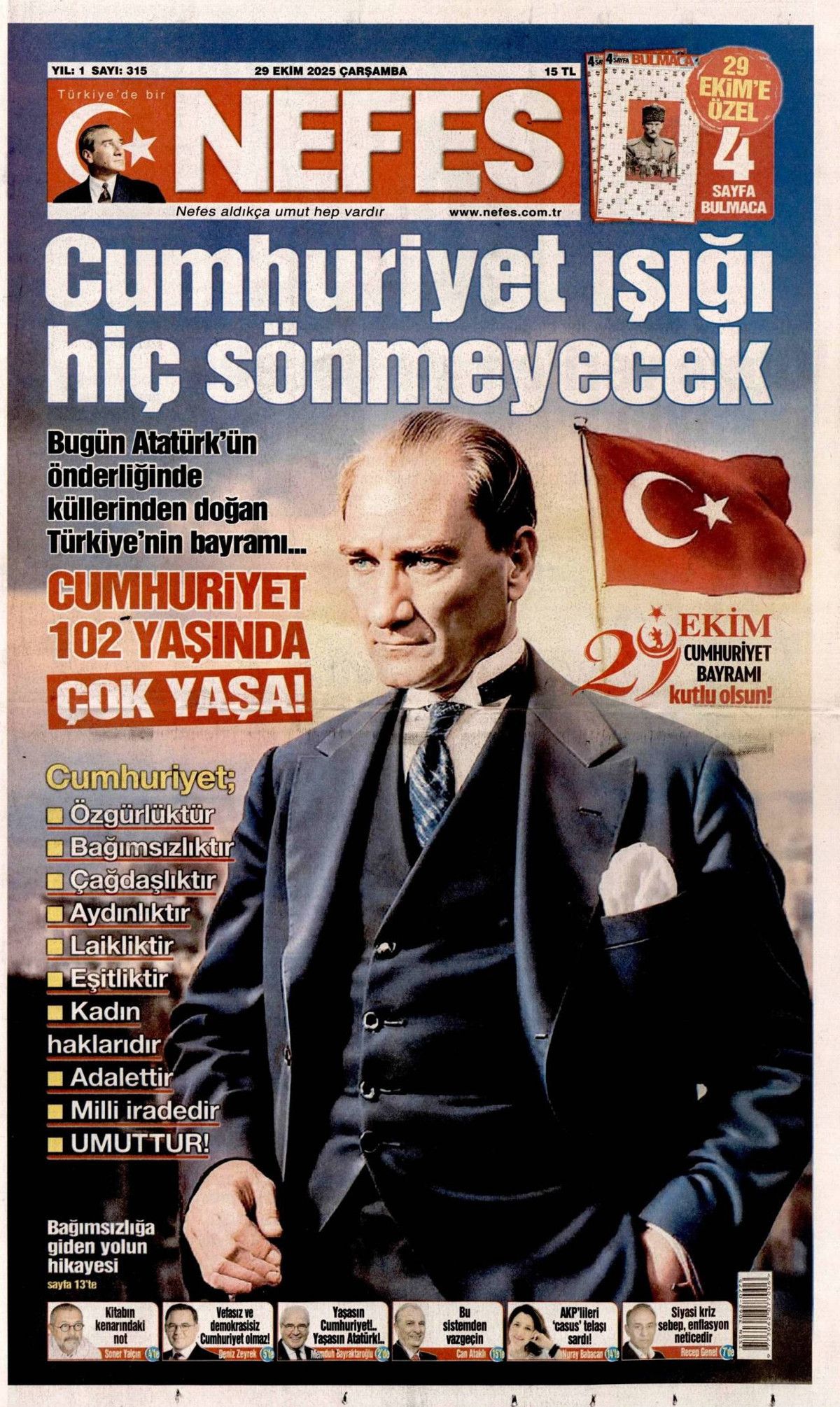 102. yıla yakıştı... Cumhuriyetimizin 102. yılında savunmada büyük gurur! 23