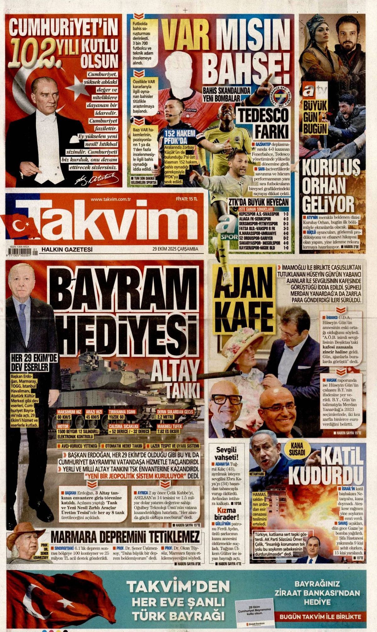 102. yıla yakıştı... Cumhuriyetimizin 102. yılında savunmada büyük gurur! 19