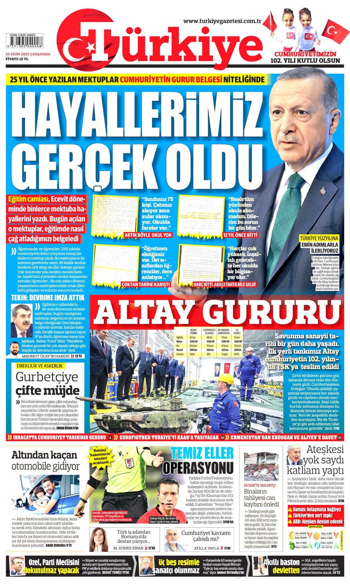102. yıla yakıştı... Cumhuriyetimizin 102. yılında savunmada büyük gurur! 14