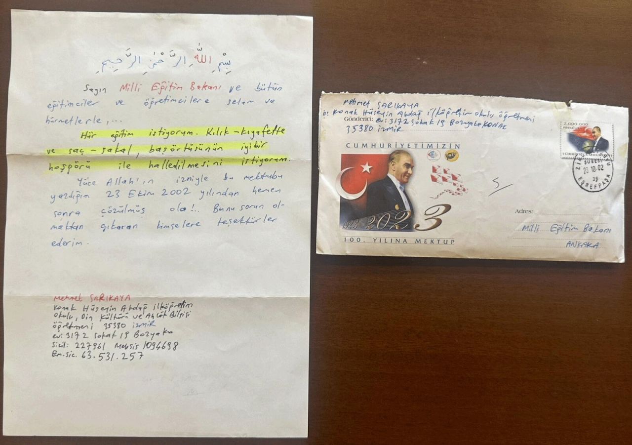 23 yıl önce yazıldı, Cumhuriyetin yıl dönümünde açıldı... O mektuplar Türkiye’nin eğitim devrimini belgeledi: Başörtüsü sorun olmasın, okullarda fareler cirit atmasın... 4
