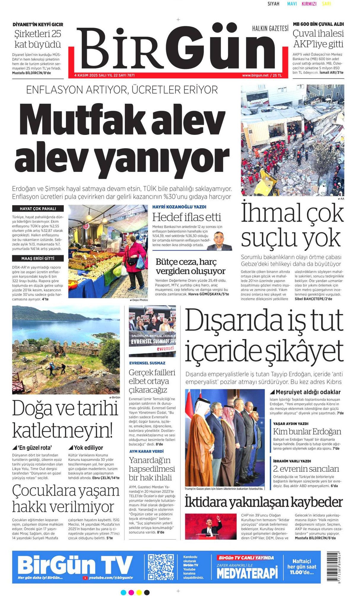 Cumhurbaşkanı Erdoğan'ın "Emperyalistler Kıbrıs'ı menüye eklemek istiyor" sözleri manşetlerde! Hangi gazete nasıl gördü? 23