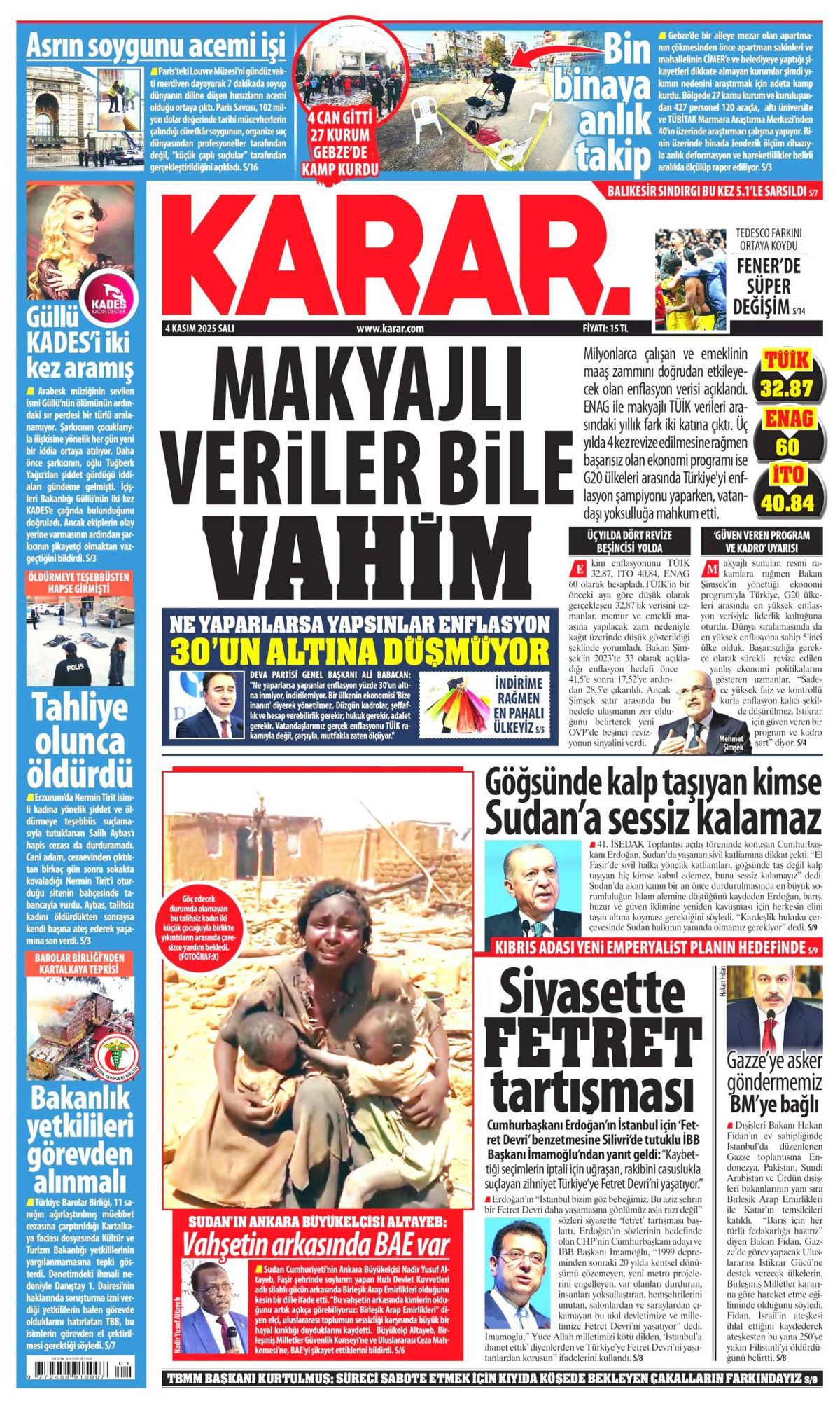 Cumhurbaşkanı Erdoğan'ın "Emperyalistler Kıbrıs'ı menüye eklemek istiyor" sözleri manşetlerde! Hangi gazete nasıl gördü? 15