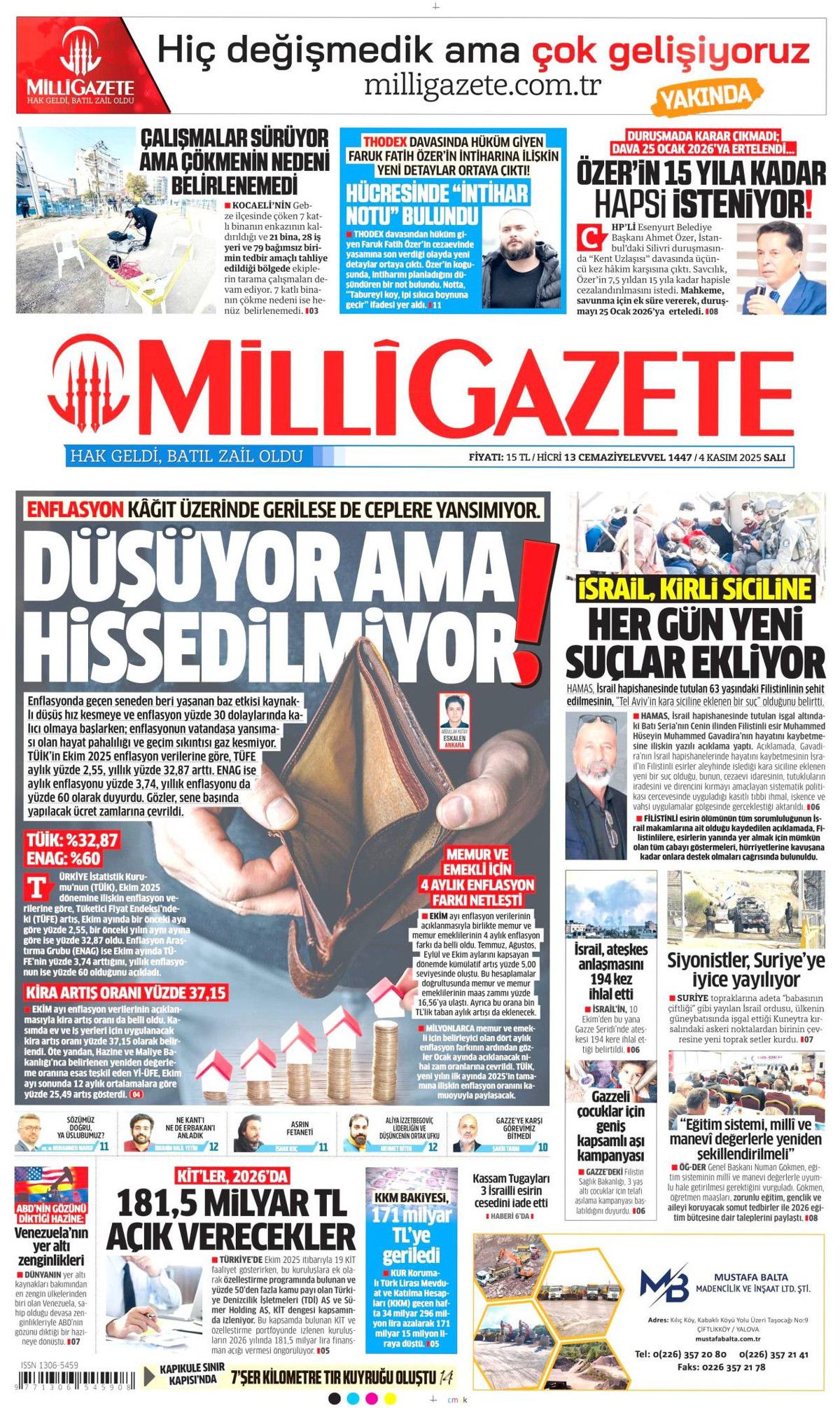 Cumhurbaşkanı Erdoğan'ın "Emperyalistler Kıbrıs'ı menüye eklemek istiyor" sözleri manşetlerde! Hangi gazete nasıl gördü? 8