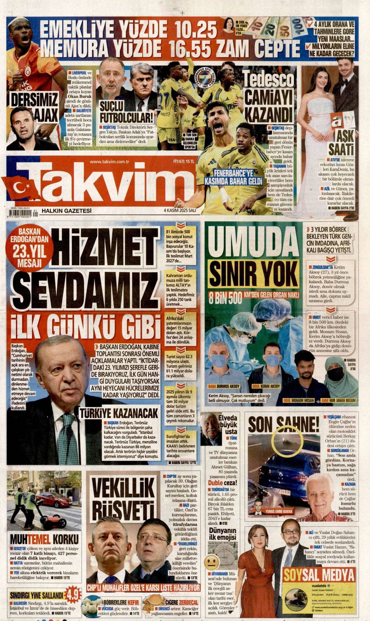 Cumhurbaşkanı Erdoğan'ın "Emperyalistler Kıbrıs'ı menüye eklemek istiyor" sözleri manşetlerde! Hangi gazete nasıl gördü? 17