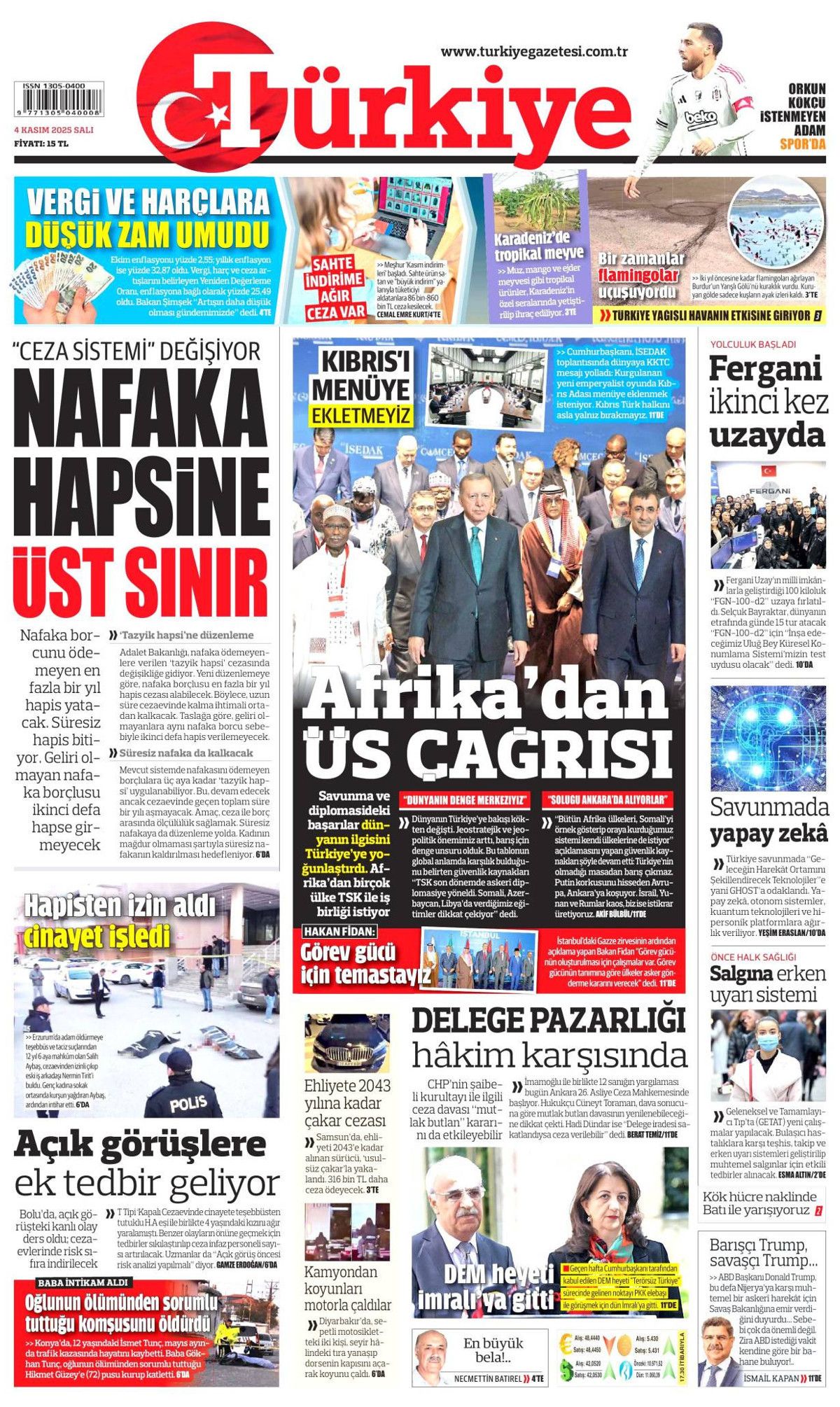 Cumhurbaşkanı Erdoğan'ın "Emperyalistler Kıbrıs'ı menüye eklemek istiyor" sözleri manşetlerde! Hangi gazete nasıl gördü? 14