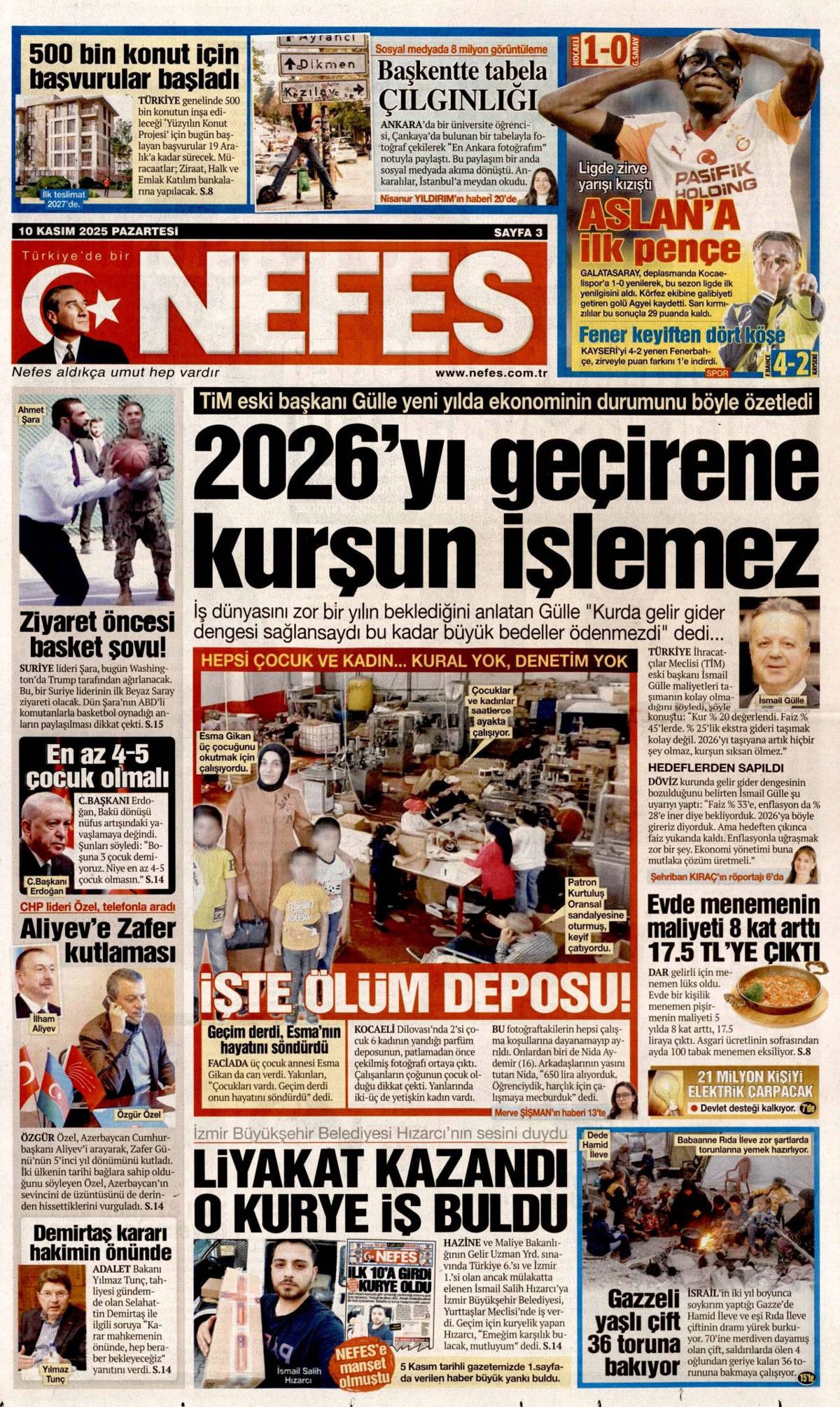 Gazi Mustafa Kemal Atatürk'ün vefatının 87. yılı... Manşetler siyah beyaza büründü! 10 Kasım gazete manşetleri! 17