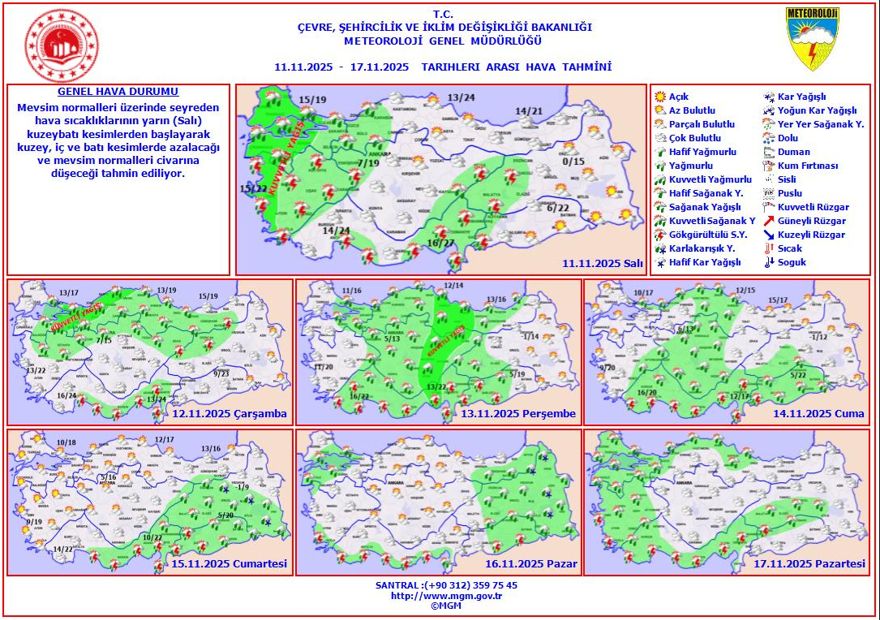 Meteoroloji alarm verdi! Sıcaklıklar düşüyor! Kuvvetli sağanak günlerce sürecek... 2