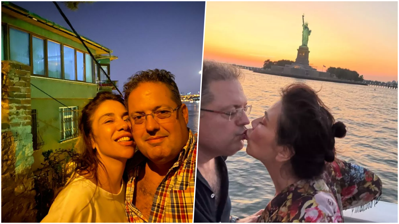 Taşacak Bu Deniz'in Zarife'si Yeşim Ceren Bozoğlu, 30 yıl sonra çocukluk aşkıyla sevgili oldu! Dudak dudağa poz verdiler 1