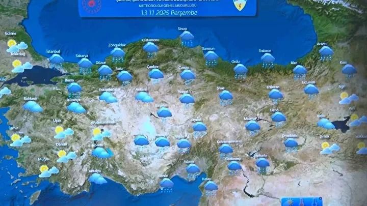 Meteoroloji alarm verdi! Ülke genelinde üç gün boyunca sürecek! İşte son hava durumu tahminleri... 1