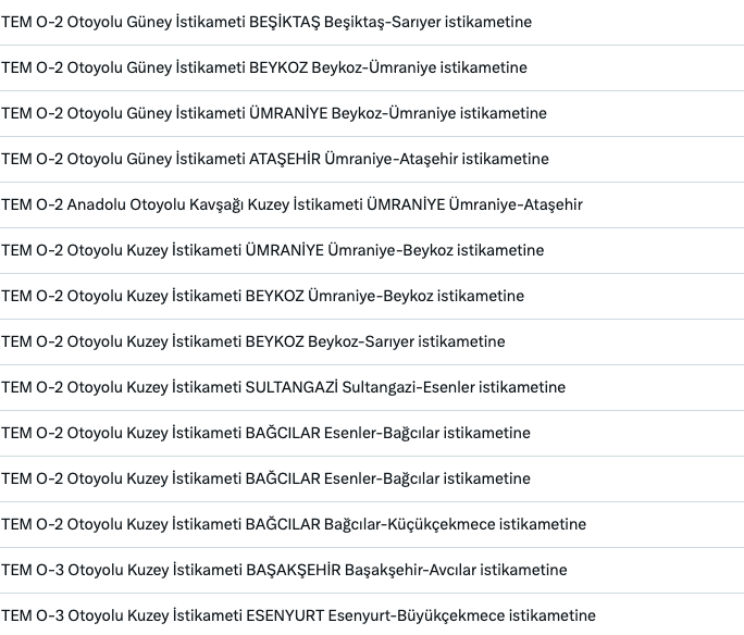 Ceza yemeyin! Hız sınırları değişti, binlerce noktaya radar kondu! İşte İstanbul'daki radar noktaları tam liste 10