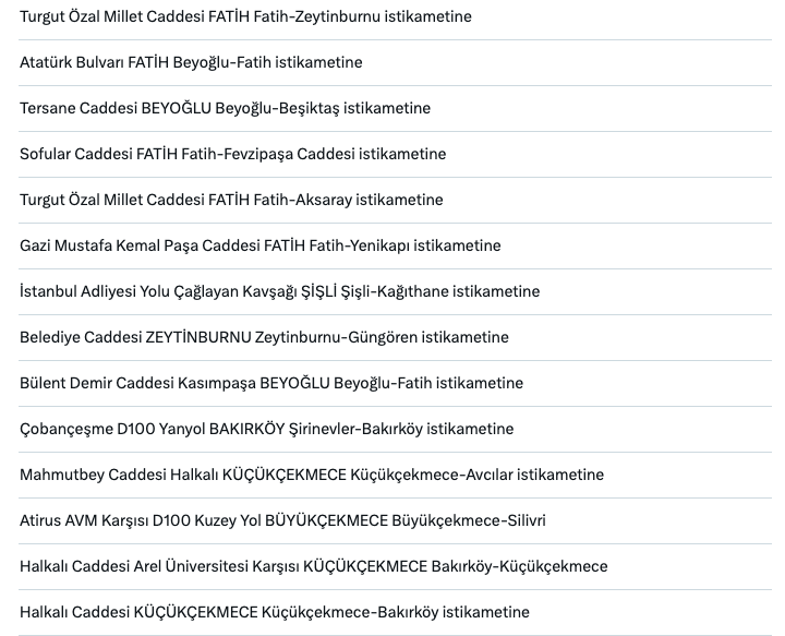 Ceza yemeyin! Hız sınırları değişti, binlerce noktaya radar kondu! İşte İstanbul'daki radar noktaları tam liste 16