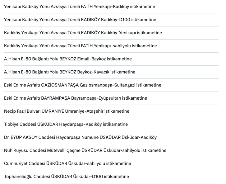 Ceza yemeyin! Hız sınırları değişti, binlerce noktaya radar kondu! İşte İstanbul'daki radar noktaları tam liste 19