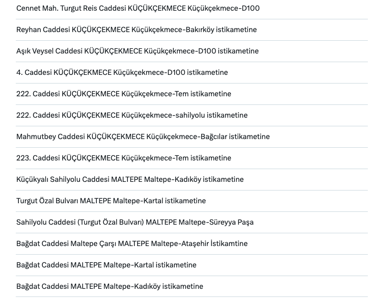 Ceza yemeyin! Hız sınırları değişti, binlerce noktaya radar kondu! İşte İstanbul'daki radar noktaları tam liste 27