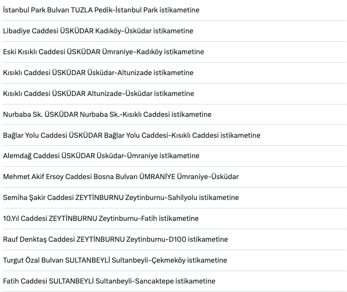 Ceza yemeyin! Hız sınırları değişti, binlerce noktaya radar kondu! İşte İstanbul'daki radar noktaları tam liste 20