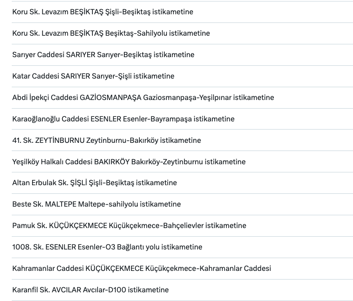 Ceza yemeyin! Hız sınırları değişti, binlerce noktaya radar kondu! İşte İstanbul'daki radar noktaları tam liste 23