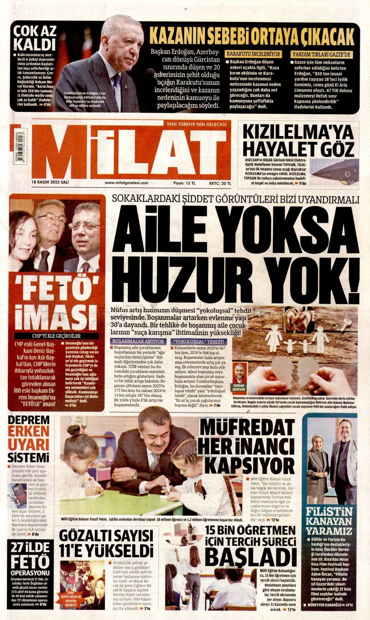 PKK, 45 yıl sonra Zap'tan çekildi! Peki uzmanlar ne diyor? İşte 18 Kasım gazete manşetleri... 12