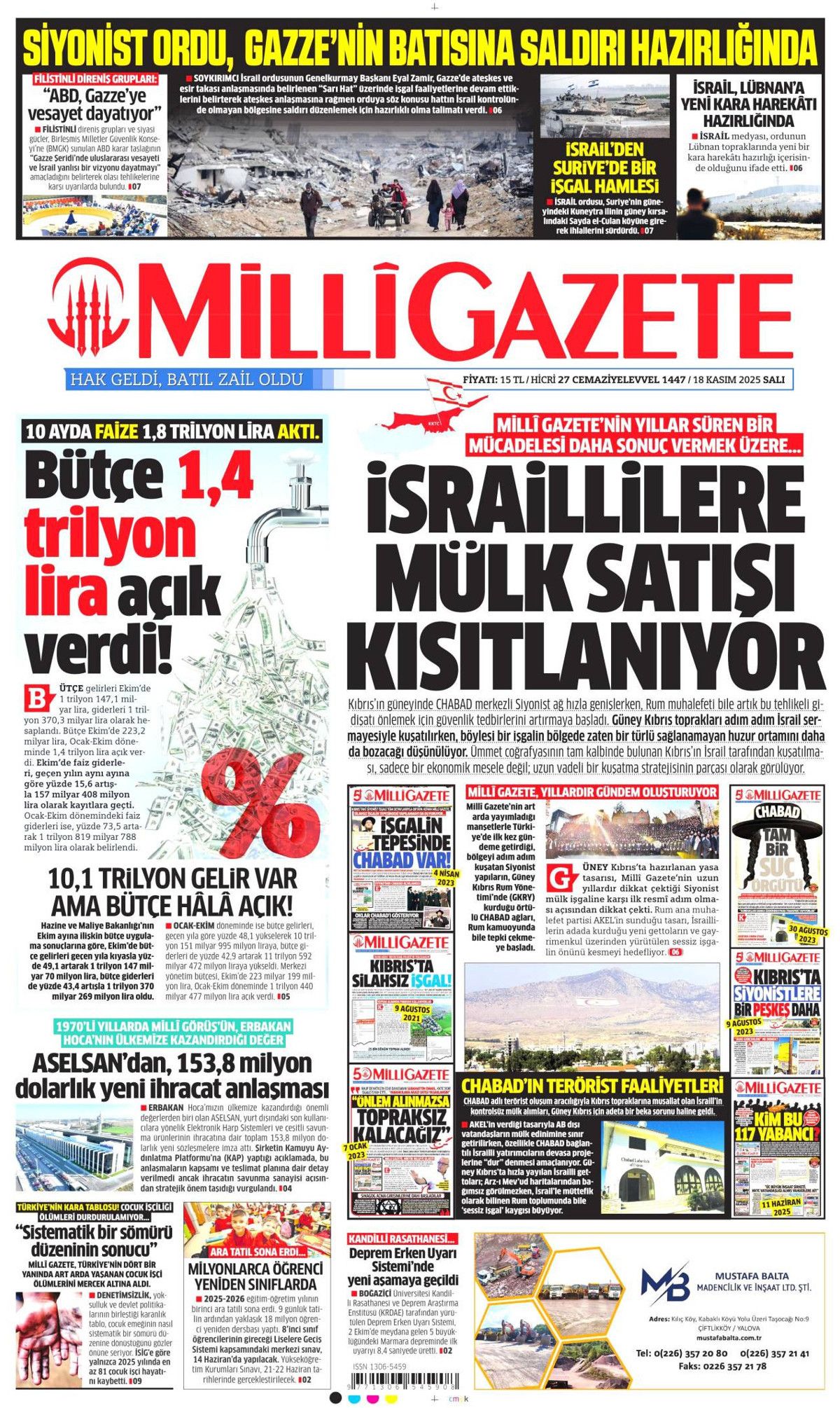 PKK, 45 yıl sonra Zap'tan çekildi! Peki uzmanlar ne diyor? İşte 18 Kasım gazete manşetleri... 7