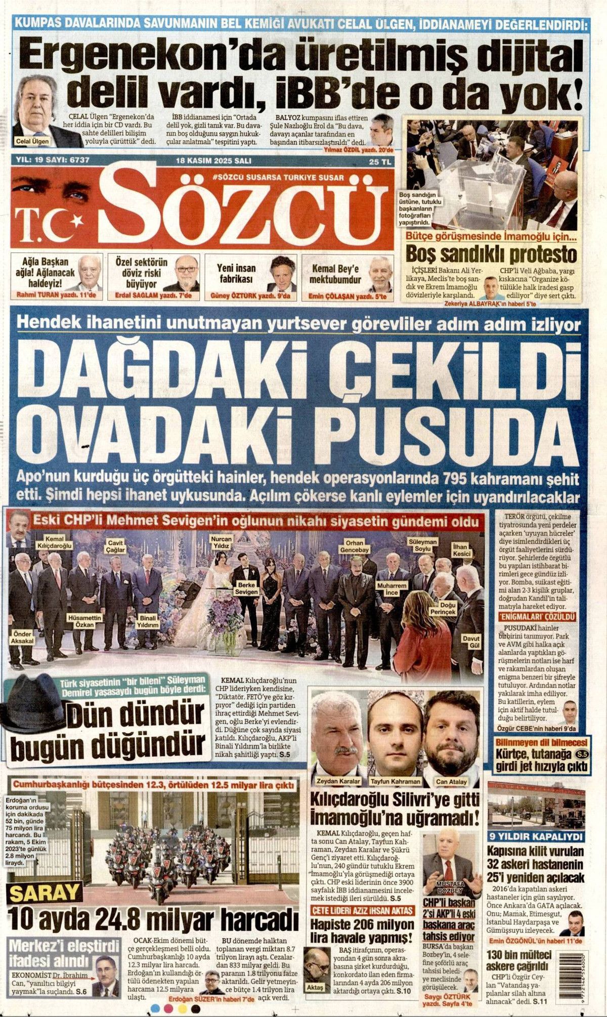 PKK, 45 yıl sonra Zap'tan çekildi! Peki uzmanlar ne diyor? İşte 18 Kasım gazete manşetleri... 4