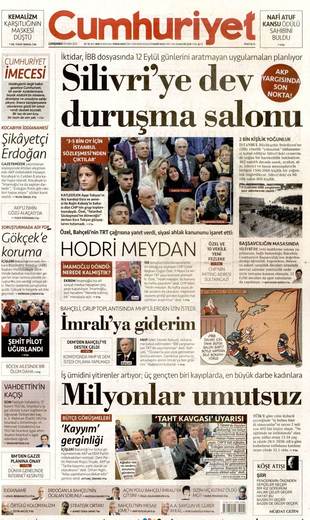 Devlet Bahçeli'nin İmralı resti manşetlerde! Hangi gazete nasıl gördü? 11