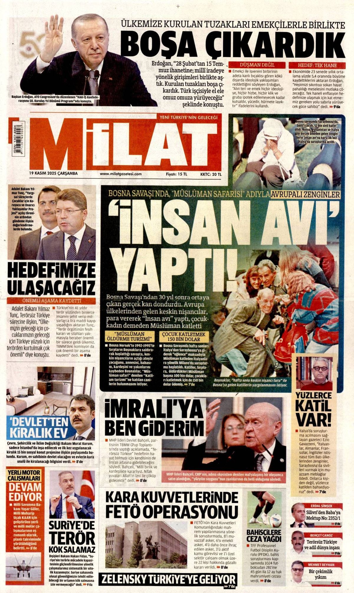 Devlet Bahçeli'nin İmralı resti manşetlerde! Hangi gazete nasıl gördü? 14
