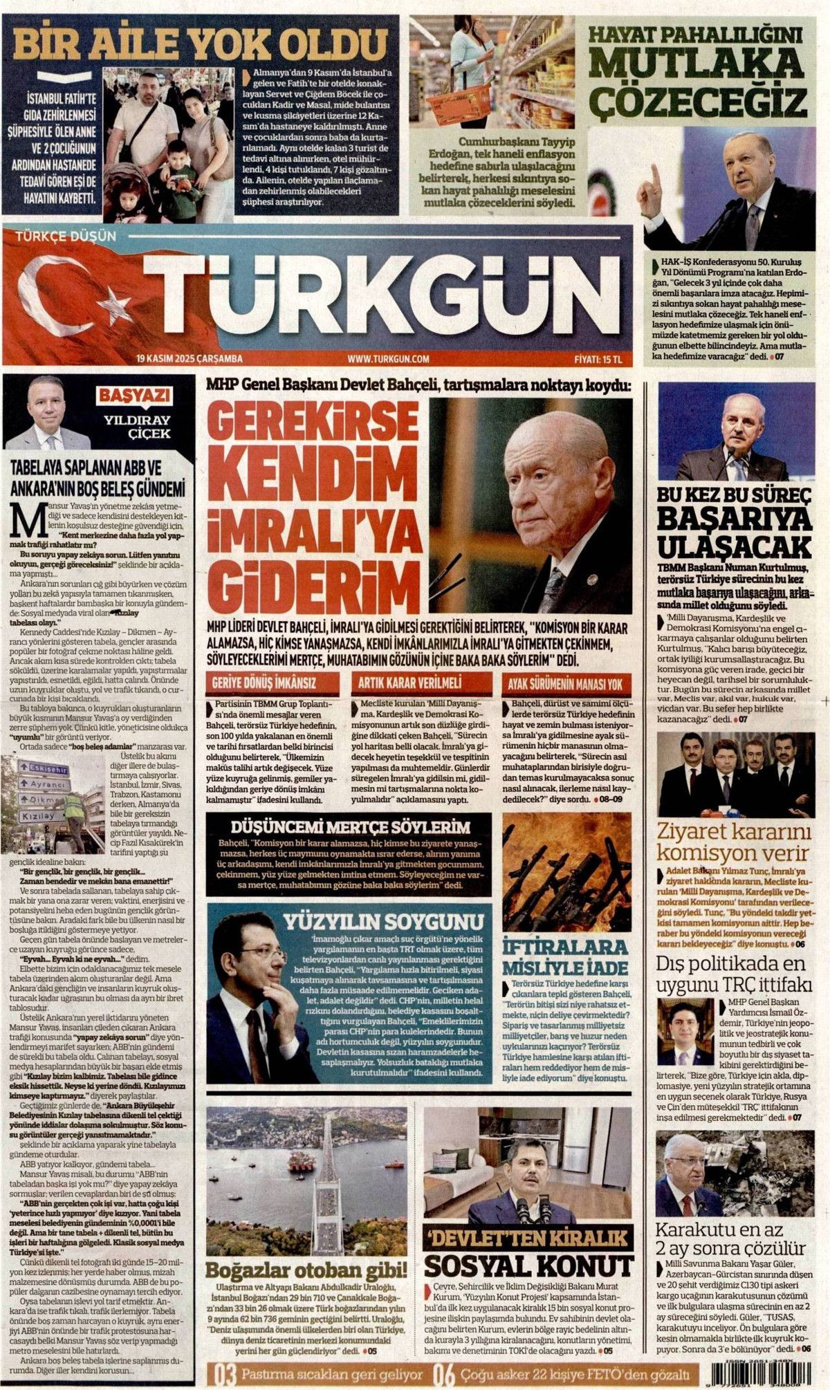 Devlet Bahçeli'nin İmralı resti manşetlerde! Hangi gazete nasıl gördü? 10