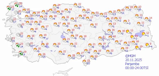 Kasımda yaz günleri yaşanıyor! Türkiye’de pastırma sıcakları: Termometreler 31 dereceyi görecek 7