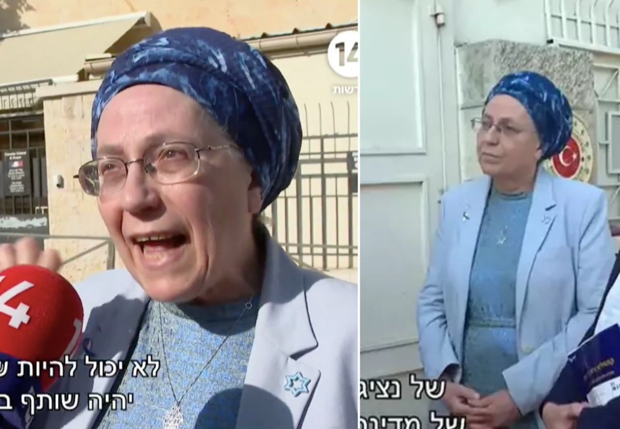 "Türk görmek istemiyorum" diyen İsrailli aşırı sağcı Bakan Strock yine sahnede! Türkiye’nin Kudüs Başkonsolosluğu önünde çirkin provokasyon 1