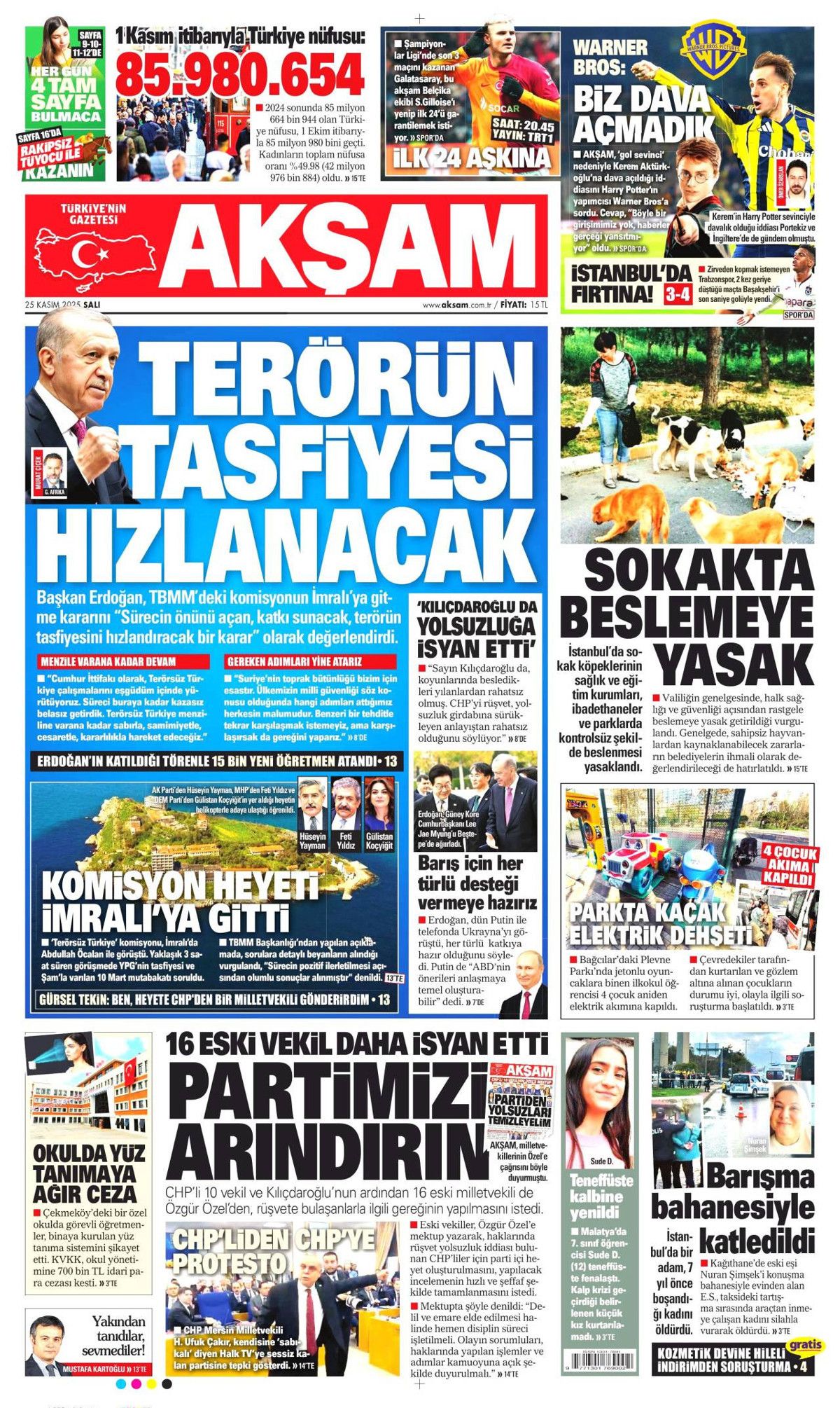İmralı heyeti olumlu döndü! Terörsüz Türkiye Komisyonu-Öcalan görüşmesi manşetlerde... 14