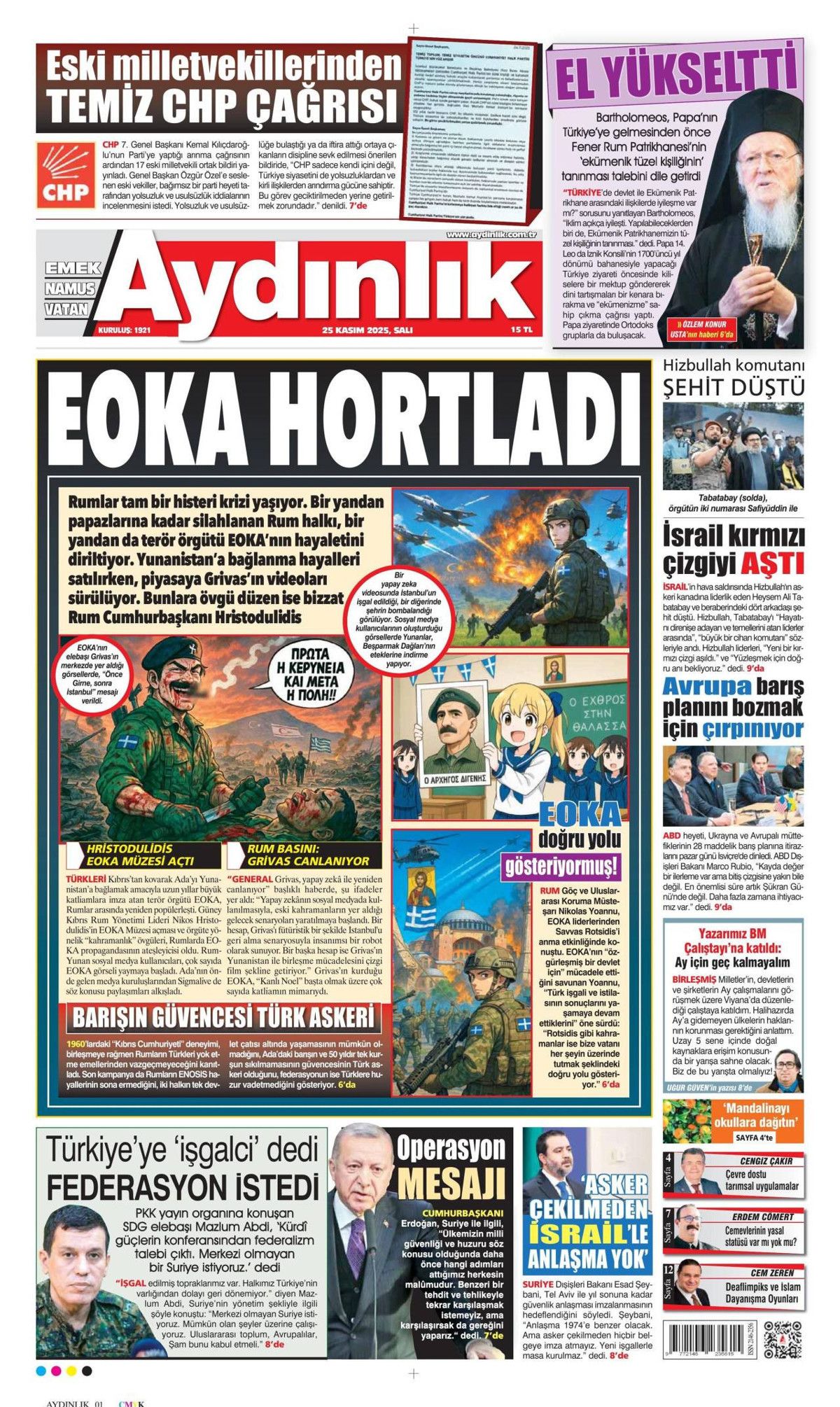 İmralı heyeti olumlu döndü! Terörsüz Türkiye Komisyonu-Öcalan görüşmesi manşetlerde... 6