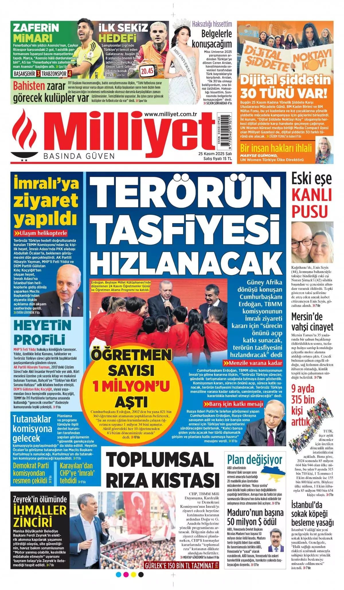 İmralı heyeti olumlu döndü! Terörsüz Türkiye Komisyonu-Öcalan görüşmesi manşetlerde... 3