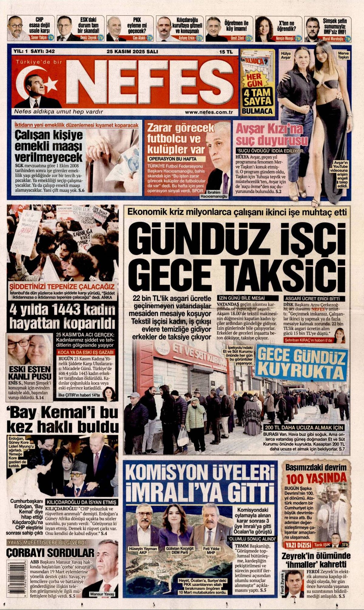 İmralı heyeti olumlu döndü! Terörsüz Türkiye Komisyonu-Öcalan görüşmesi manşetlerde... 21