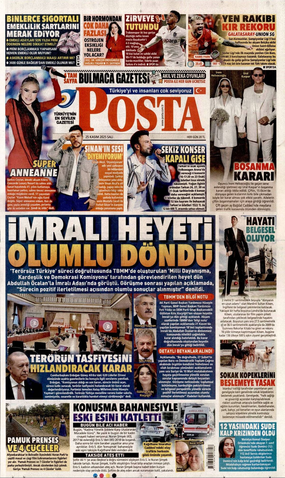 İmralı heyeti olumlu döndü! Terörsüz Türkiye Komisyonu-Öcalan görüşmesi manşetlerde... 1