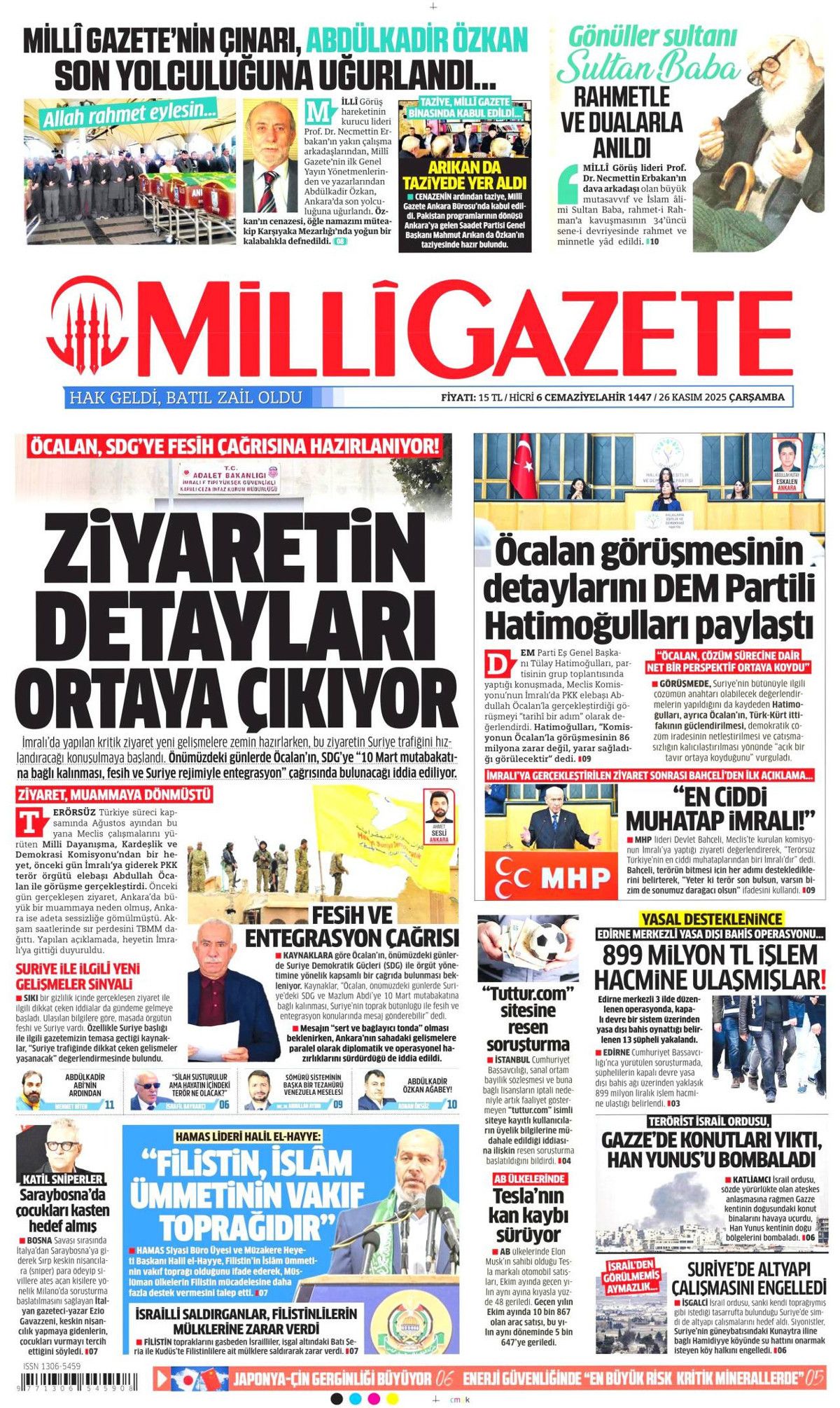Devlet Bahçeli'nin "Terör bitsin de varsın sonumuz darağacı olsun" çıkışı manşetlerde! Hangi gazete nasıl gördü? 10