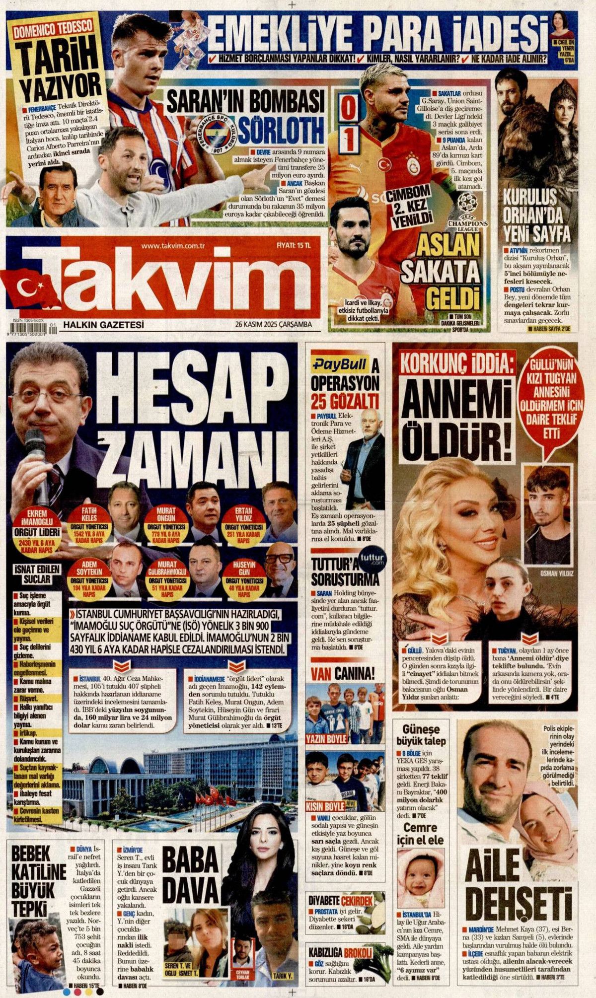 Devlet Bahçeli'nin "Terör bitsin de varsın sonumuz darağacı olsun" çıkışı manşetlerde! Hangi gazete nasıl gördü? 16