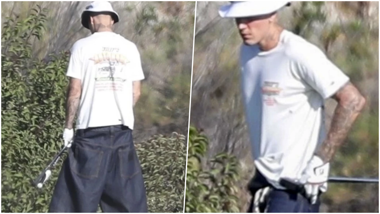 Ünlü şarkıcıdan şoke eden hareket! Justin Bieber golf sahasında çalılara işedi 3