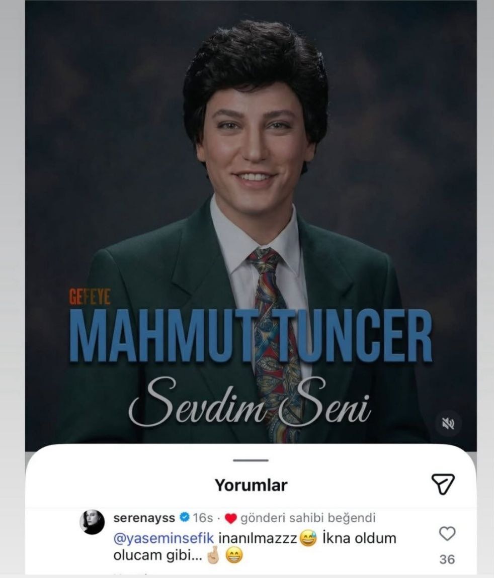 ''Hayatım film olursa beni Serenay Sarıkaya oynasın'' diyen Mahmut Tuncer'e yanıt gecikmedi! Ünlü oyuncu yapay zekayla hazırlanan görseli görünce 'İkna oldum' dedi 4