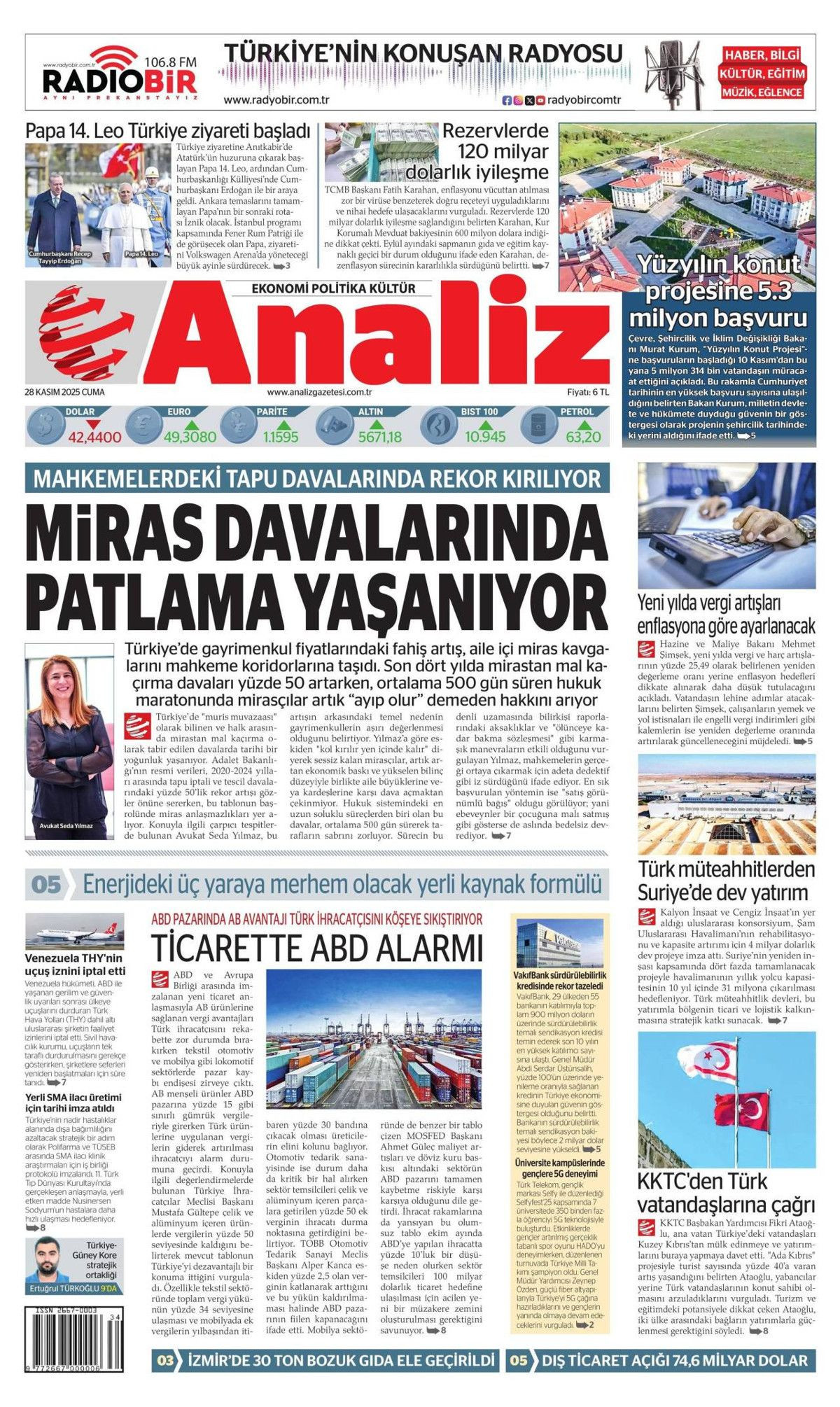 İznik, Papa için hazır... Dünyanın izlediği ziyaret manşetlerde! Hangi gazete nasıl gördü? 22