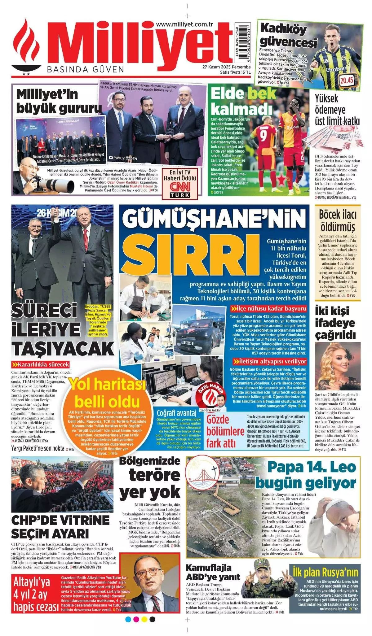 İznik, Papa için hazır... Dünyanın izlediği ziyaret manşetlerde! Hangi gazete nasıl gördü? 1