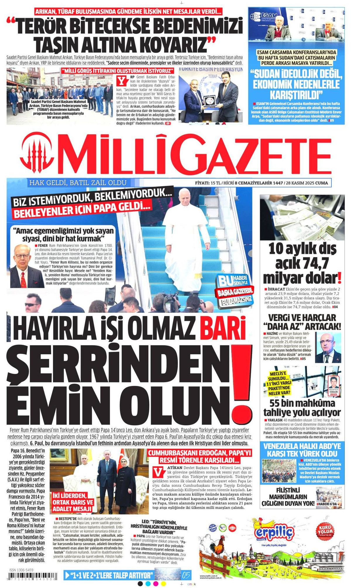 İznik, Papa için hazır... Dünyanın izlediği ziyaret manşetlerde! Hangi gazete nasıl gördü? 11
