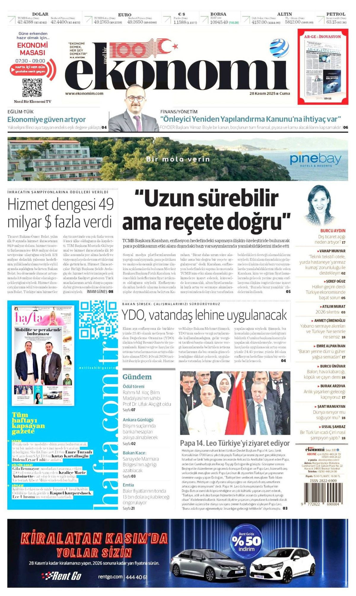 İznik, Papa için hazır... Dünyanın izlediği ziyaret manşetlerde! Hangi gazete nasıl gördü? 21