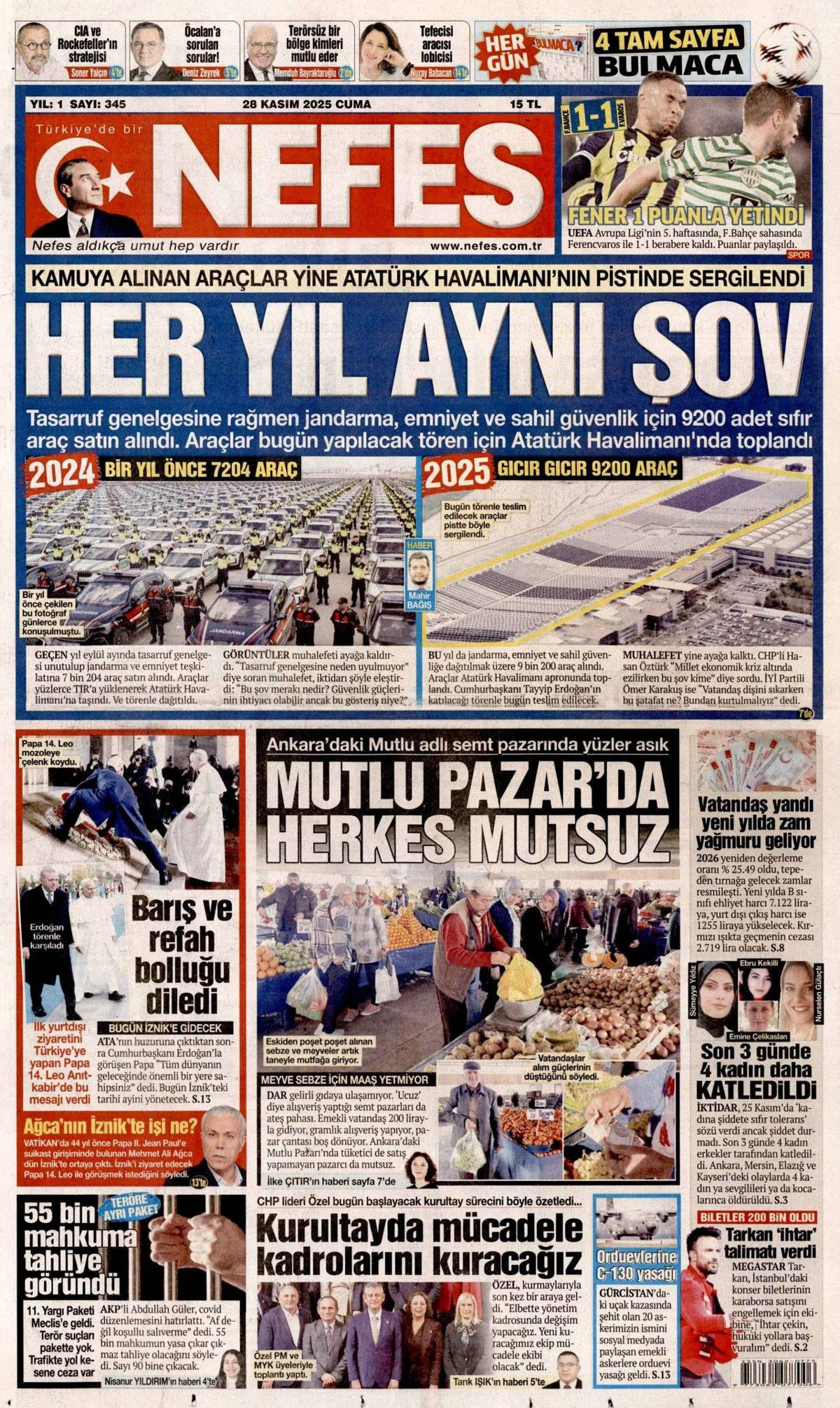İznik, Papa için hazır... Dünyanın izlediği ziyaret manşetlerde! Hangi gazete nasıl gördü? 14