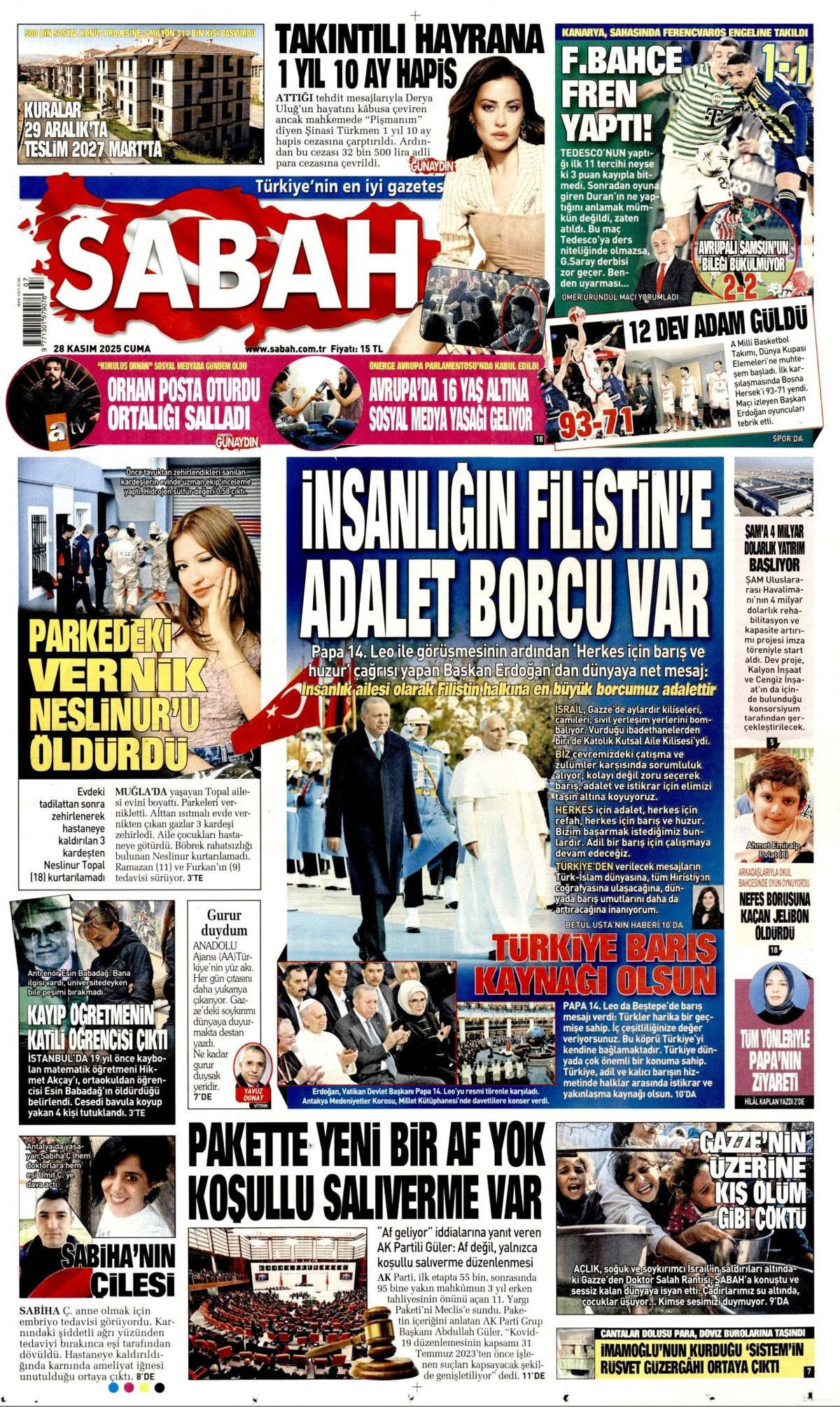 İznik, Papa için hazır... Dünyanın izlediği ziyaret manşetlerde! Hangi gazete nasıl gördü? 3