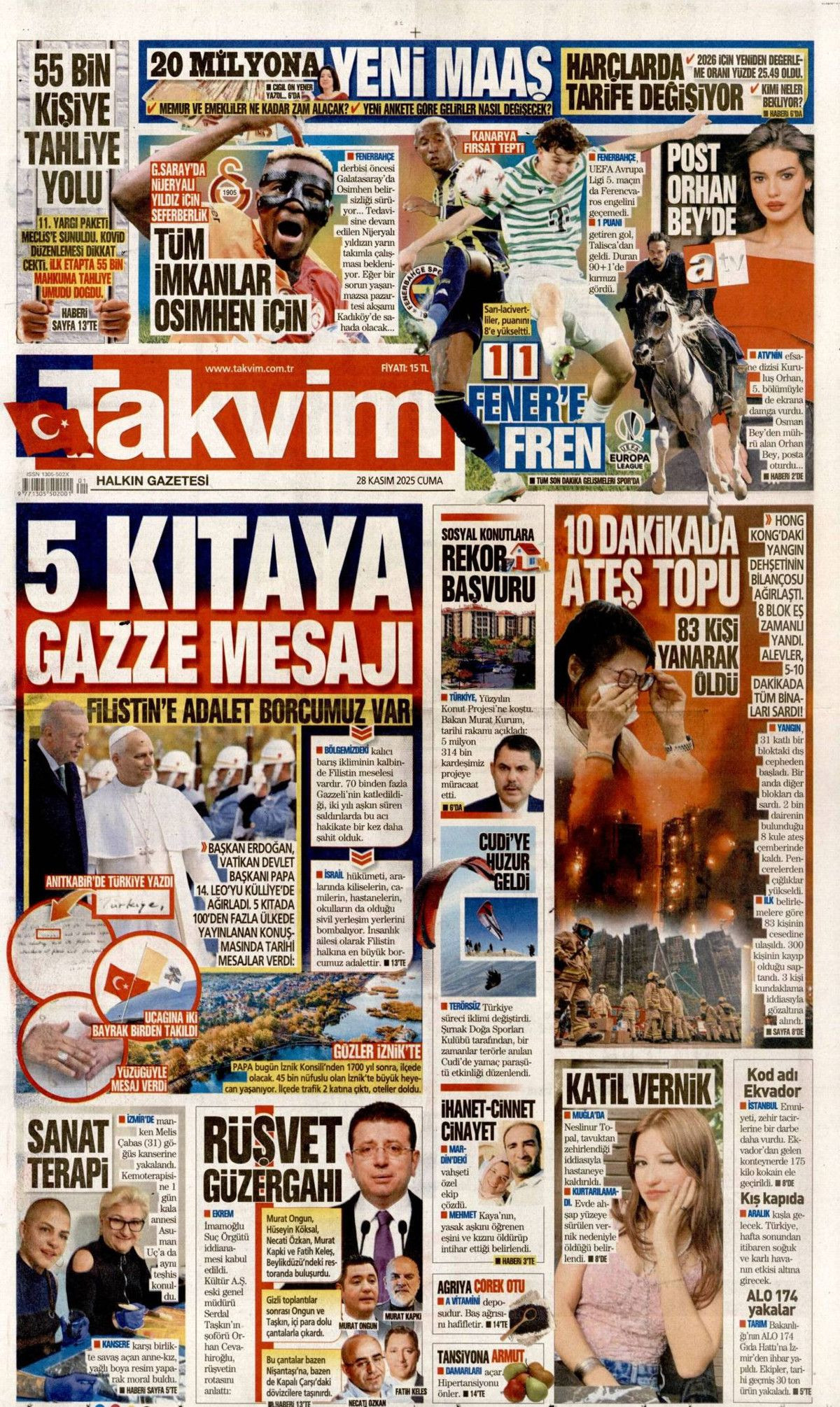 İznik, Papa için hazır... Dünyanın izlediği ziyaret manşetlerde! Hangi gazete nasıl gördü? 13