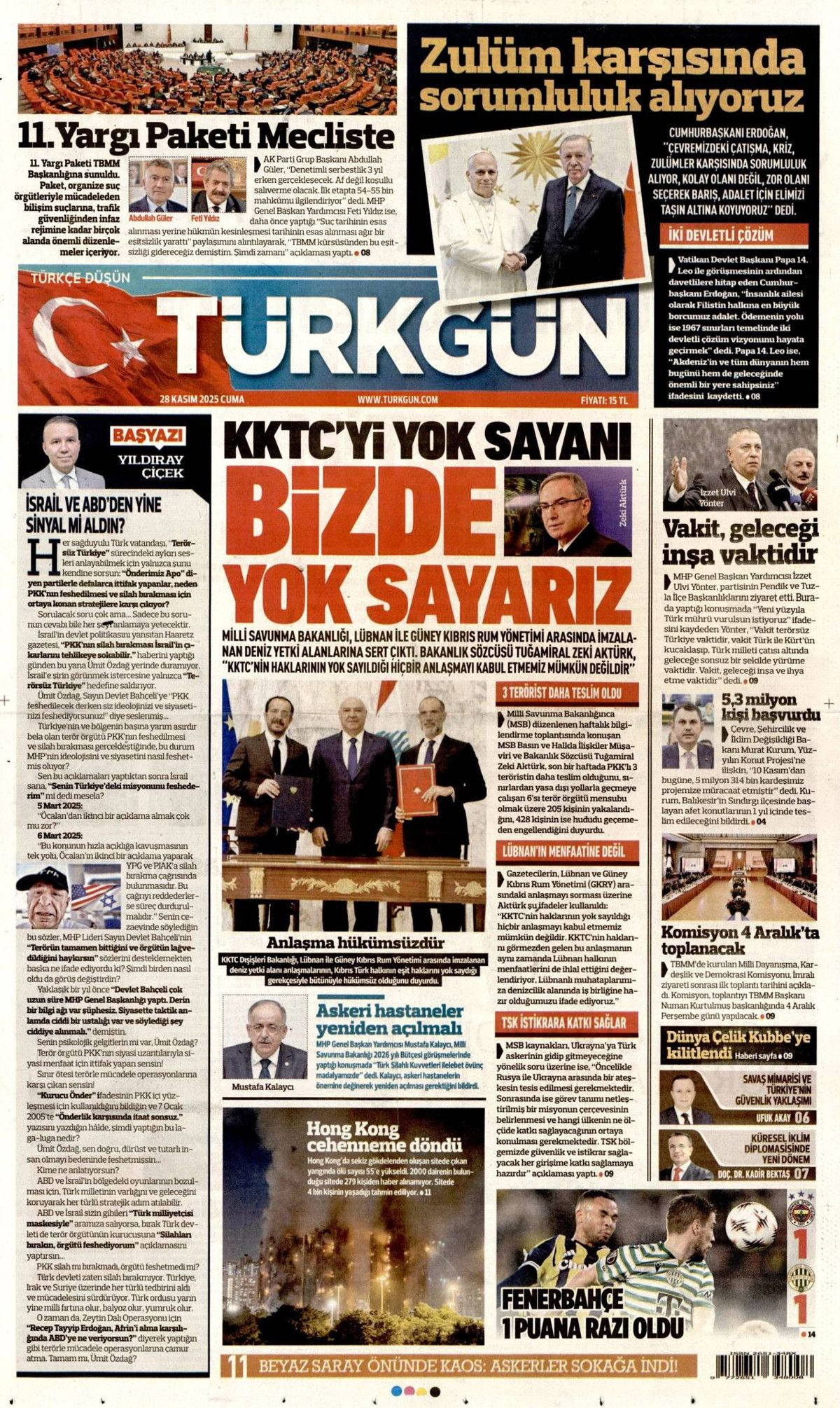 İznik, Papa için hazır... Dünyanın izlediği ziyaret manşetlerde! Hangi gazete nasıl gördü? 8