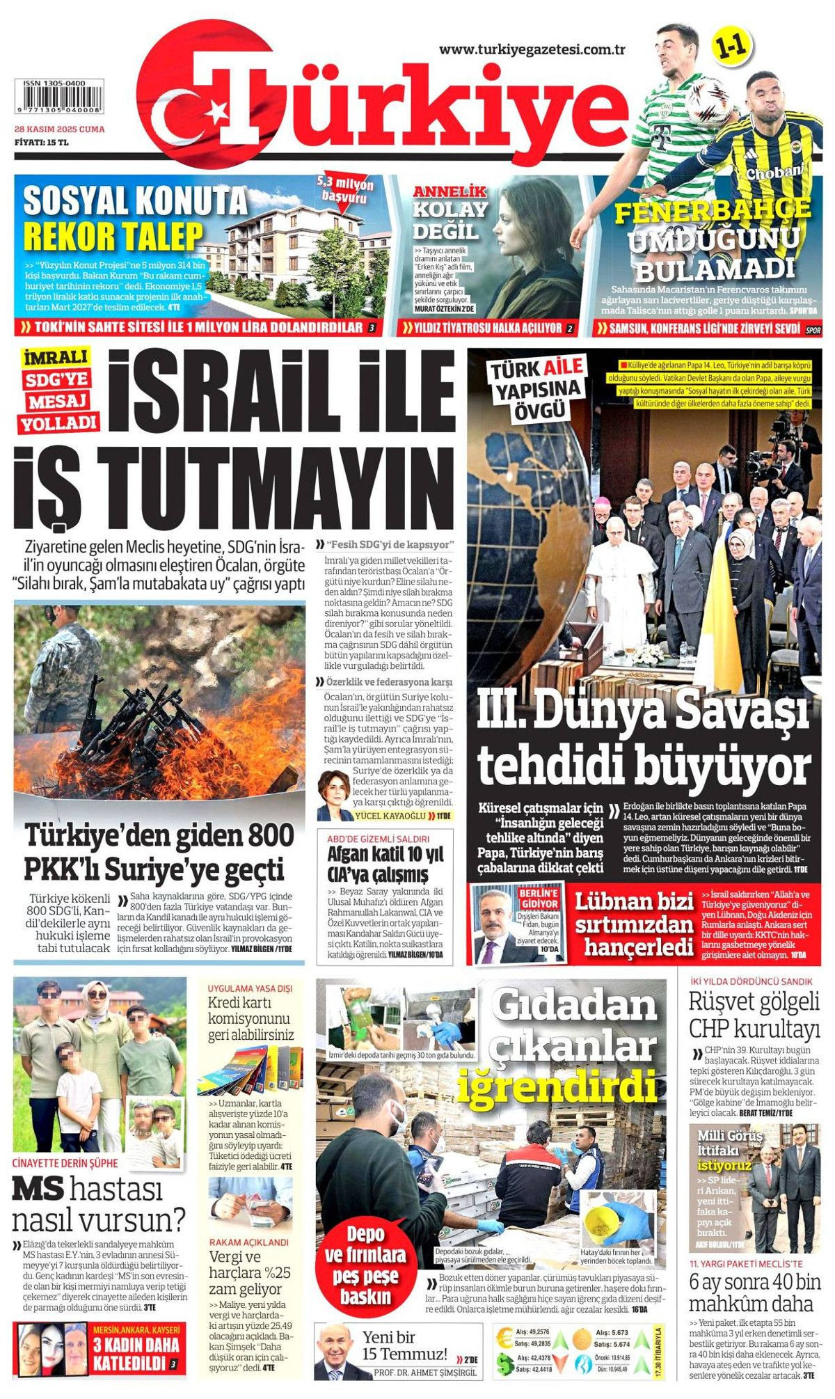 İznik, Papa için hazır... Dünyanın izlediği ziyaret manşetlerde! Hangi gazete nasıl gördü? 5